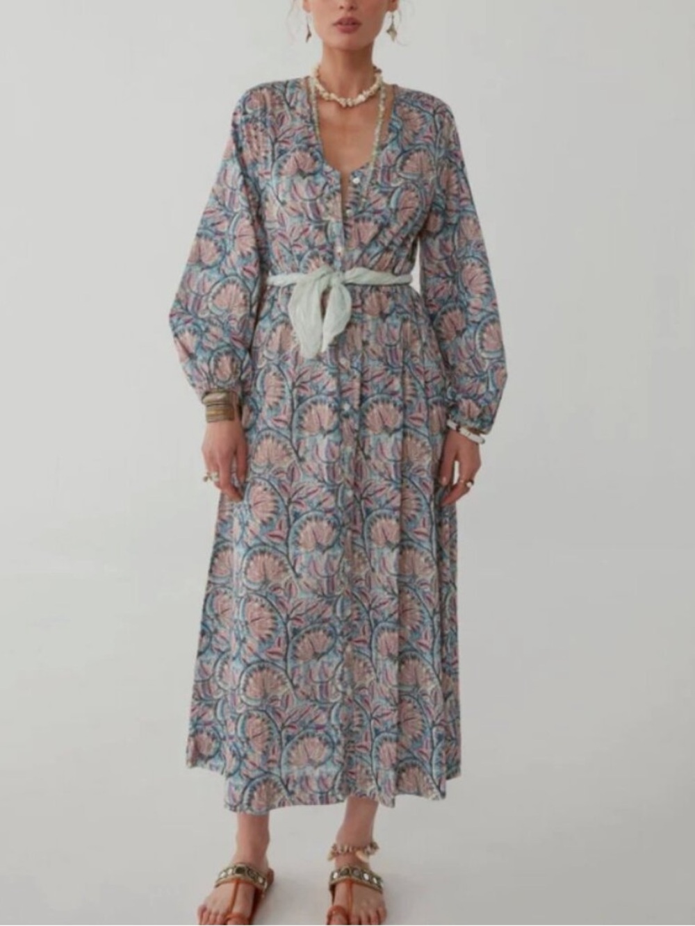Maison Hotel Valentina Dress - Lilac Marigold Candy Blue XL